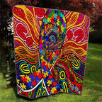 Autism Awareness Australia Adelaide Crows Quilt Aboriginal Indigenous Art
