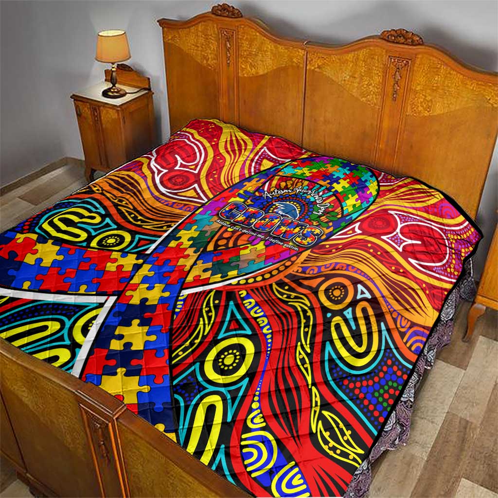 Autism Awareness Australia Adelaide Crows Quilt Aboriginal Indigenous Art