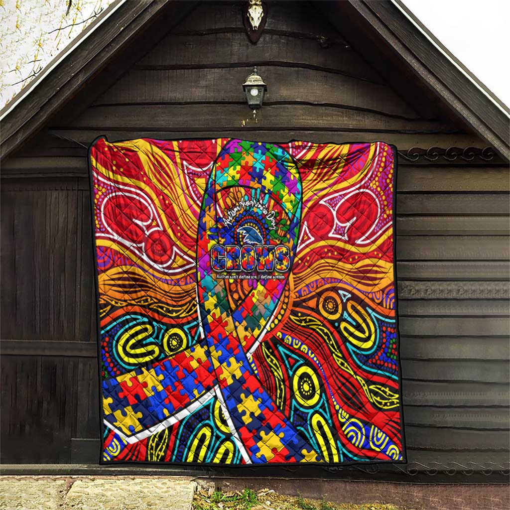 Autism Awareness Australia Adelaide Crows Quilt Aboriginal Indigenous Art