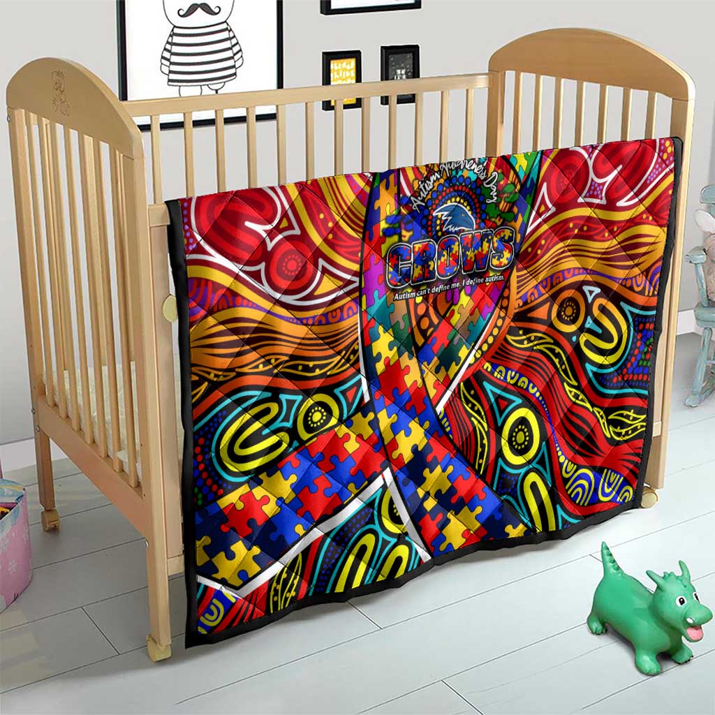 Autism Awareness Australia Adelaide Crows Quilt Aboriginal Indigenous Art