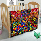 Autism Awareness Australia Adelaide Crows Quilt Aboriginal Indigenous Art