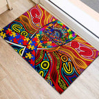 Autism Awareness Australia Adelaide Crows Rubber Doormat Aboriginal Indigenous Art