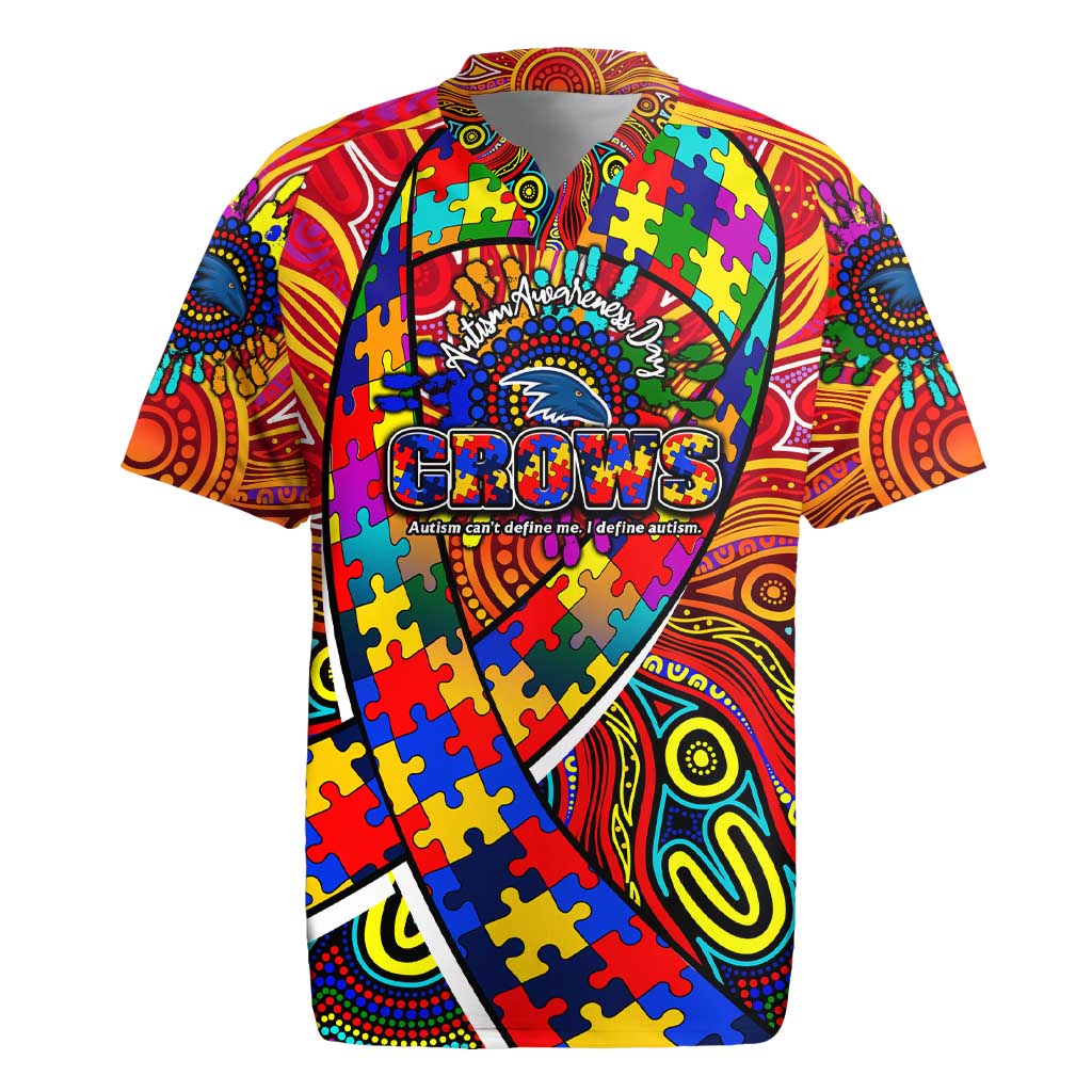 Autism Awareness Australia Adelaide Crows Rugby Jersey Aboriginal Indigenous Art