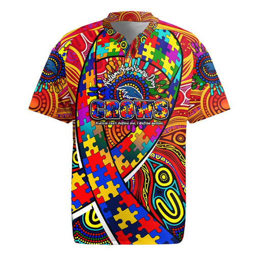 Autism Awareness Australia Adelaide Crows Rugby Jersey Aboriginal Indigenous Art