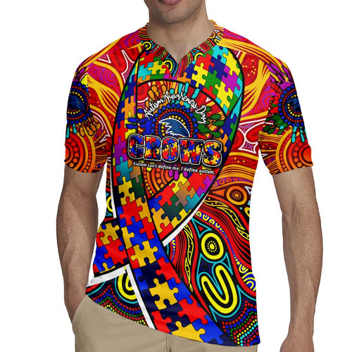 Autism Awareness Australia Adelaide Crows Rugby Jersey Aboriginal Indigenous Art