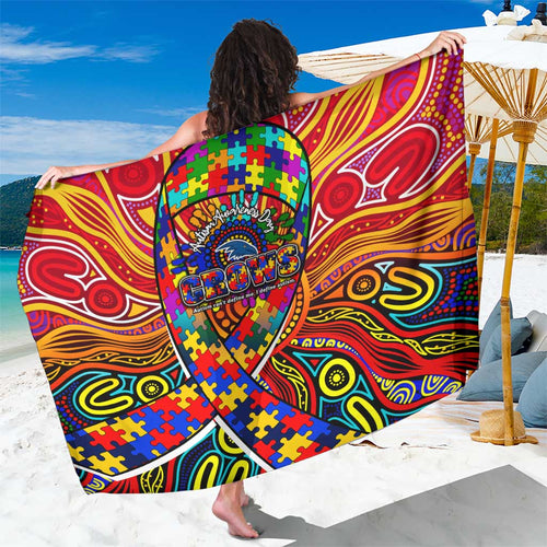 Autism Awareness Australia Adelaide Crows Sarong Aboriginal Indigenous Art