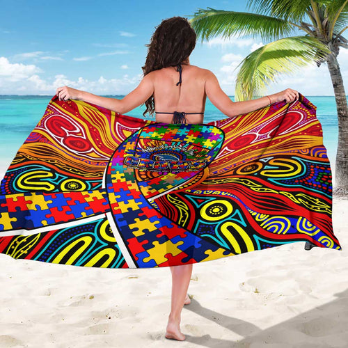 Autism Awareness Australia Adelaide Crows Sarong Aboriginal Indigenous Art