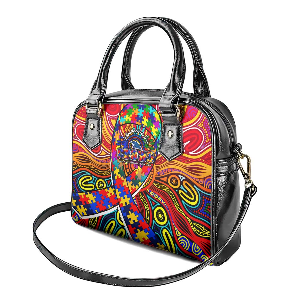 Autism Awareness Australia Adelaide Crows Shoulder Handbag Aboriginal Indigenous Art