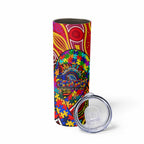 Autism Awareness Australia Adelaide Crows Skinny Tumbler Aboriginal Indigenous Art