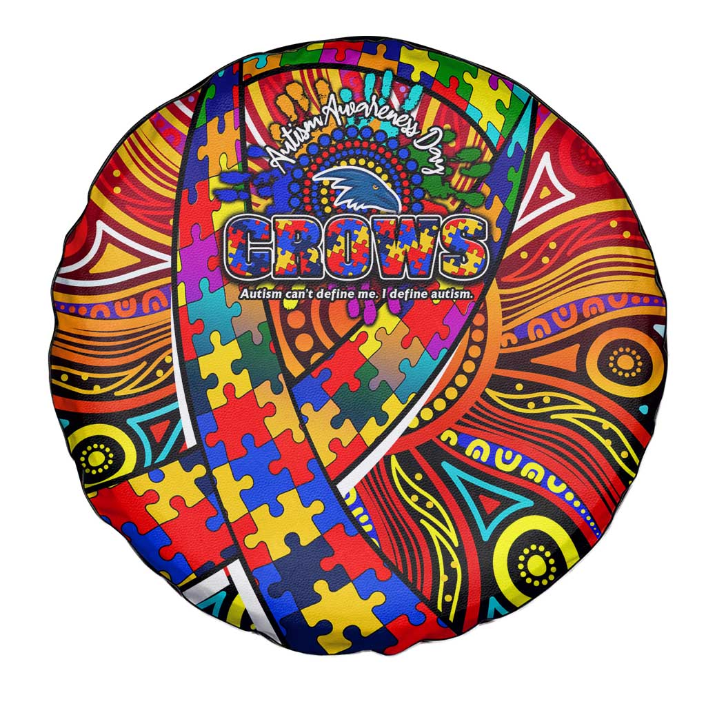 Autism Awareness Australia Adelaide Crows Spare Tire Cover Aboriginal Indigenous Art