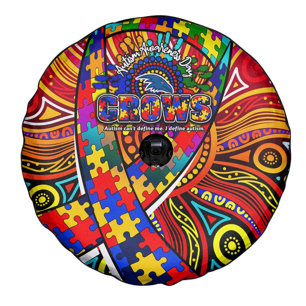 Autism Awareness Australia Adelaide Crows Spare Tire Cover Aboriginal Indigenous Art
