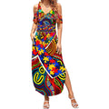 Autism Awareness Australia Adelaide Crows Summer Maxi Dress Aboriginal Indigenous Art