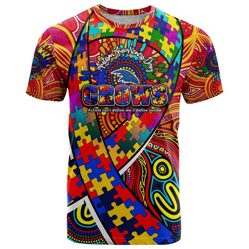 Autism Awareness Australia Adelaide Crows T Shirt Aboriginal Indigenous Art