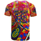 Autism Awareness Australia Adelaide Crows T Shirt Aboriginal Indigenous Art