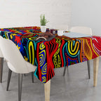 Autism Awareness Australia Adelaide Crows Tablecloth Aboriginal Indigenous Art