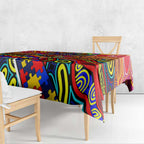 Autism Awareness Australia Adelaide Crows Tablecloth Aboriginal Indigenous Art