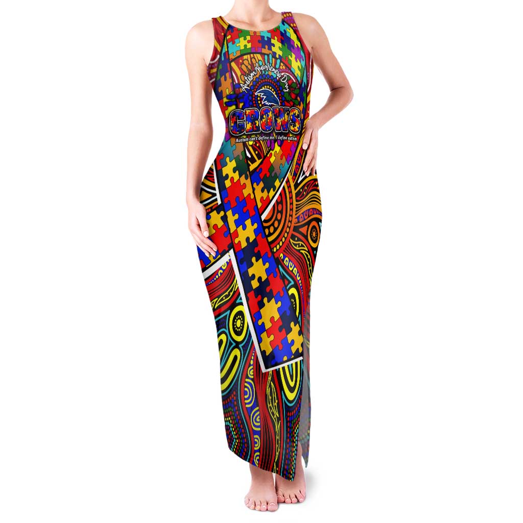 Autism Awareness Australia Adelaide Crows Tank Maxi Dress Aboriginal Indigenous Art