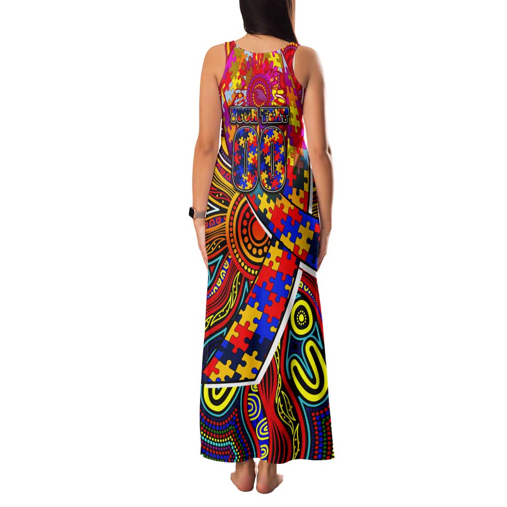 Autism Awareness Australia Adelaide Crows Tank Maxi Dress Aboriginal Indigenous Art