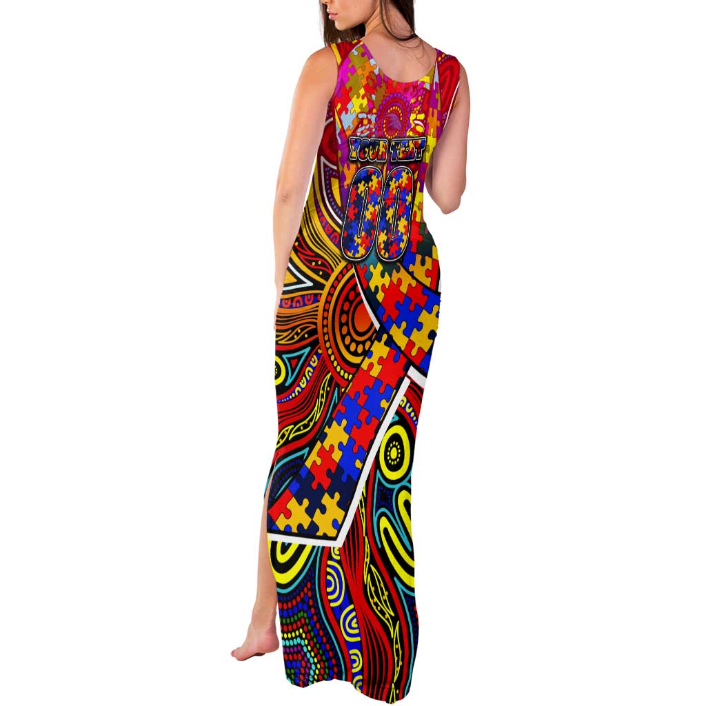 Autism Awareness Australia Adelaide Crows Tank Maxi Dress Aboriginal Indigenous Art