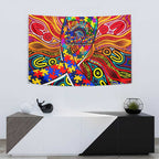 Autism Awareness Australia Adelaide Crows Tapestry Aboriginal Indigenous Art