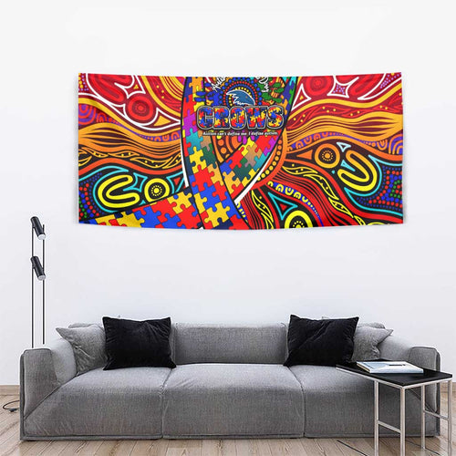 Autism Awareness Australia Adelaide Crows Tapestry Aboriginal Indigenous Art