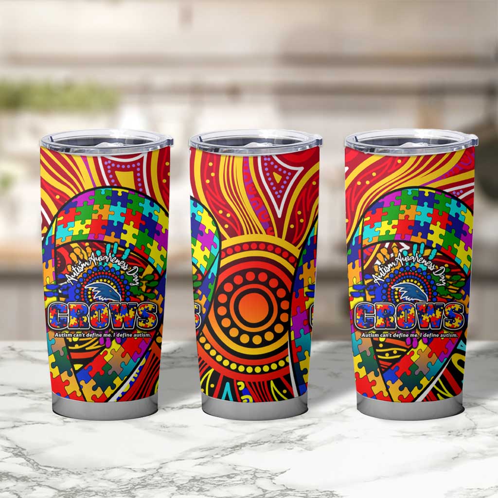Autism Awareness Australia Adelaide Crows Tumbler Cup Aboriginal Indigenous Art