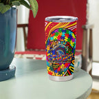 Autism Awareness Australia Adelaide Crows Tumbler Cup Aboriginal Indigenous Art