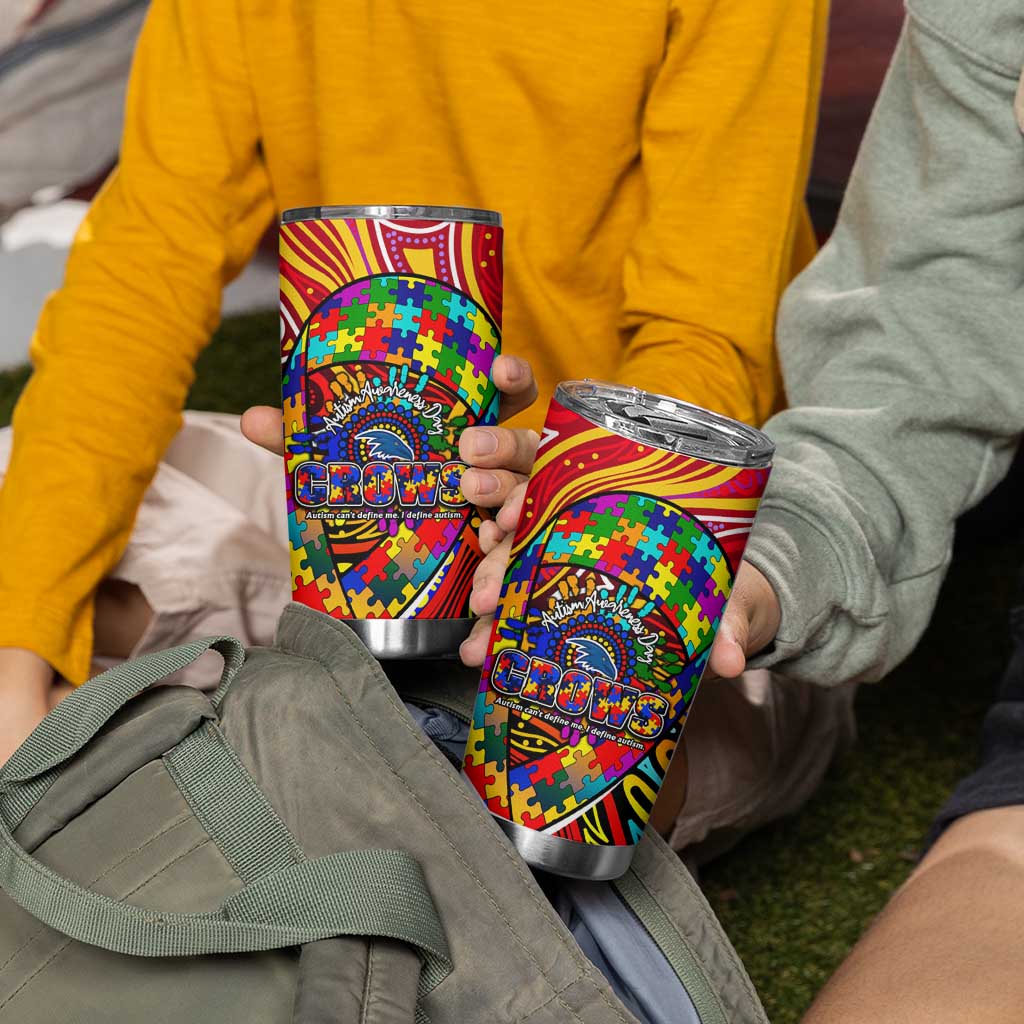 Autism Awareness Australia Adelaide Crows Tumbler Cup Aboriginal Indigenous Art