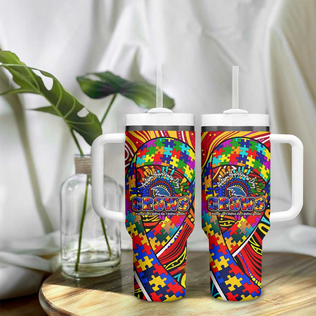 Autism Awareness Australia Adelaide Crows Tumbler With Handle Aboriginal Indigenous Art