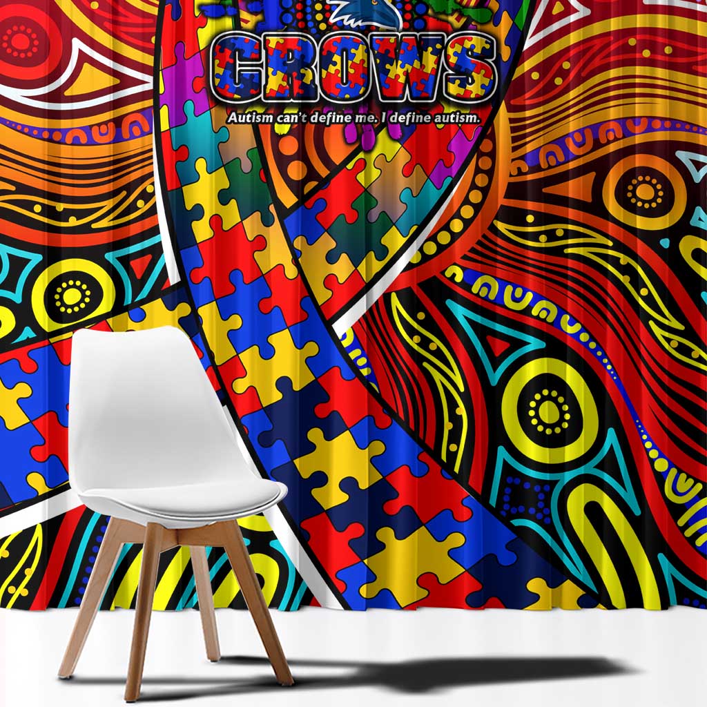 Autism Awareness Australia Adelaide Crows Window Curtain Aboriginal Indigenous Art