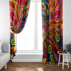 Autism Awareness Australia Adelaide Crows Window Curtain Aboriginal Indigenous Art