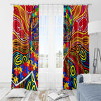 Autism Awareness Australia Adelaide Crows Window Curtain Aboriginal Indigenous Art