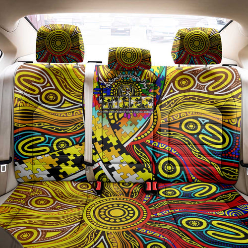 Autism Awareness Australia Richmond Tiger Back Car Seat Cover Aboriginal Indigenous Art