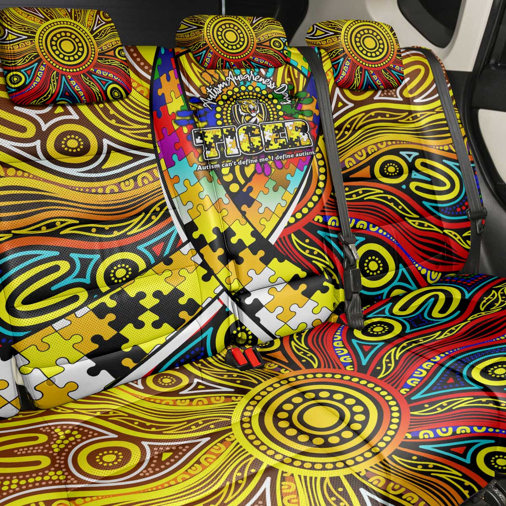 Autism Awareness Australia Richmond Tiger Back Car Seat Cover Aboriginal Indigenous Art