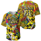 Autism Awareness Australia Richmond Tiger Baseball Jersey Aboriginal Indigenous Art