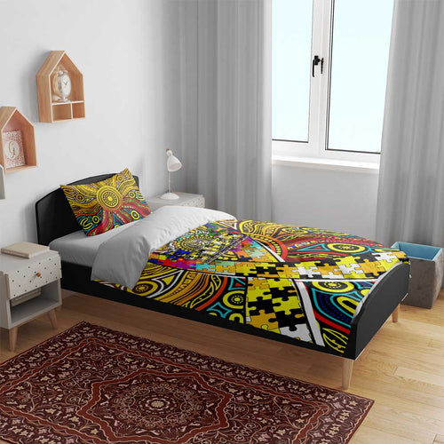 Autism Awareness Australia Richmond Tiger Bedding Set Aboriginal Indigenous Art