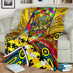 Autism Awareness Australia Richmond Tiger Blanket Aboriginal Indigenous Art