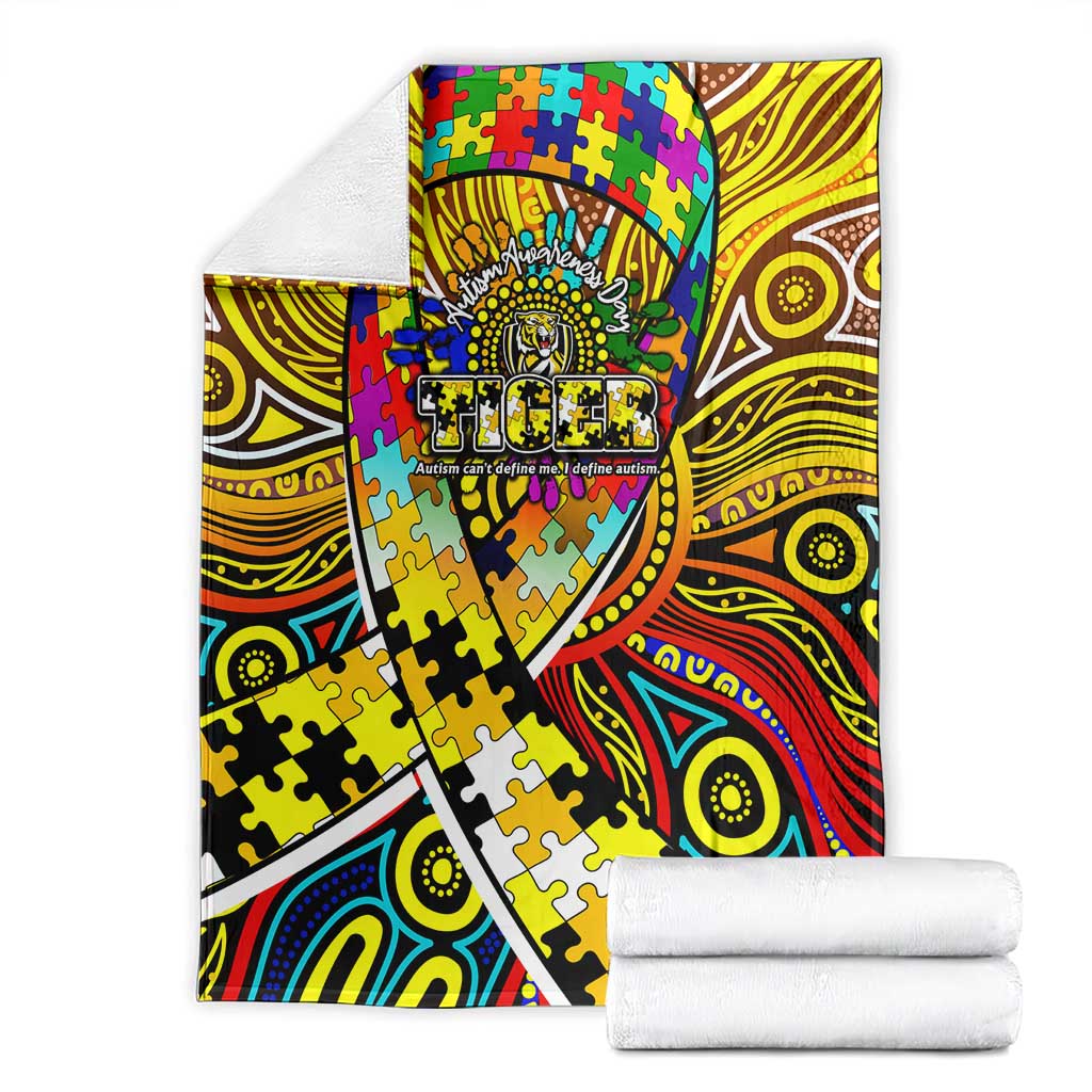 Autism Awareness Australia Richmond Tiger Blanket Aboriginal Indigenous Art