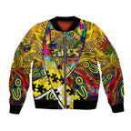 Autism Awareness Australia Richmond Tiger Bomber Jacket Aboriginal Indigenous Art