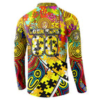 Autism Awareness Australia Richmond Tiger Button Sweatshirt Aboriginal Indigenous Art