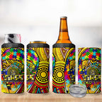 Autism Awareness Australia Richmond Tiger 4 in 1 Can Cooler Tumbler Aboriginal Indigenous Art