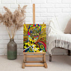 Autism Awareness Australia Richmond Tiger Canvas Wall Art Aboriginal Indigenous Art