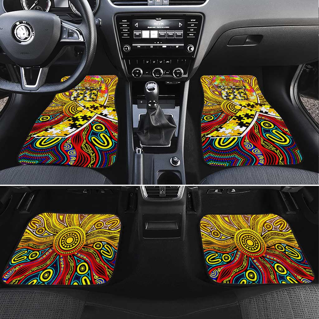 Autism Awareness Australia Richmond Tiger Car Mats Aboriginal Indigenous Art