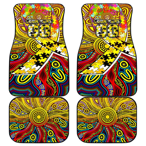 Autism Awareness Australia Richmond Tiger Car Mats Aboriginal Indigenous Art