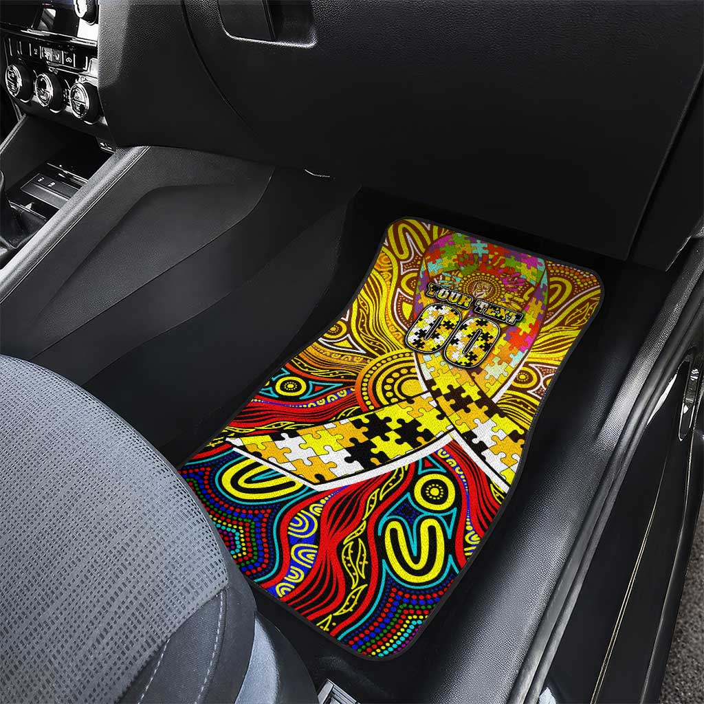 Autism Awareness Australia Richmond Tiger Car Mats Aboriginal Indigenous Art