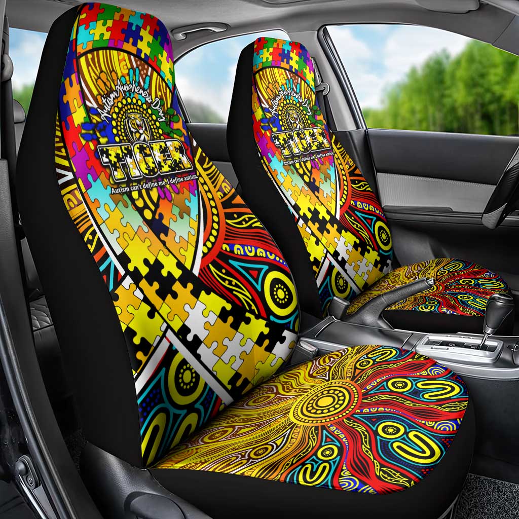 Autism Awareness Australia Richmond Tiger Car Seat Cover Aboriginal Indigenous Art