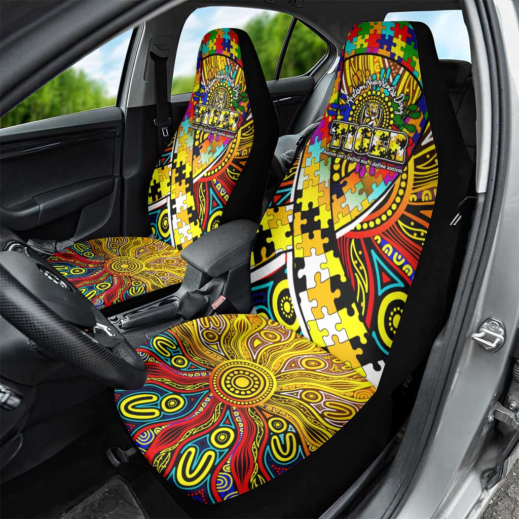 Autism Awareness Australia Richmond Tiger Car Seat Cover Aboriginal Indigenous Art