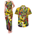 Autism Awareness Australia Richmond Tiger Couples Matching Tank Maxi Dress and Hawaiian Shirt Aboriginal Indigenous Art