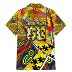 Autism Awareness Australia Richmond Tiger Family Matching Mermaid Dress and Hawaiian Shirt Aboriginal Indigenous Art