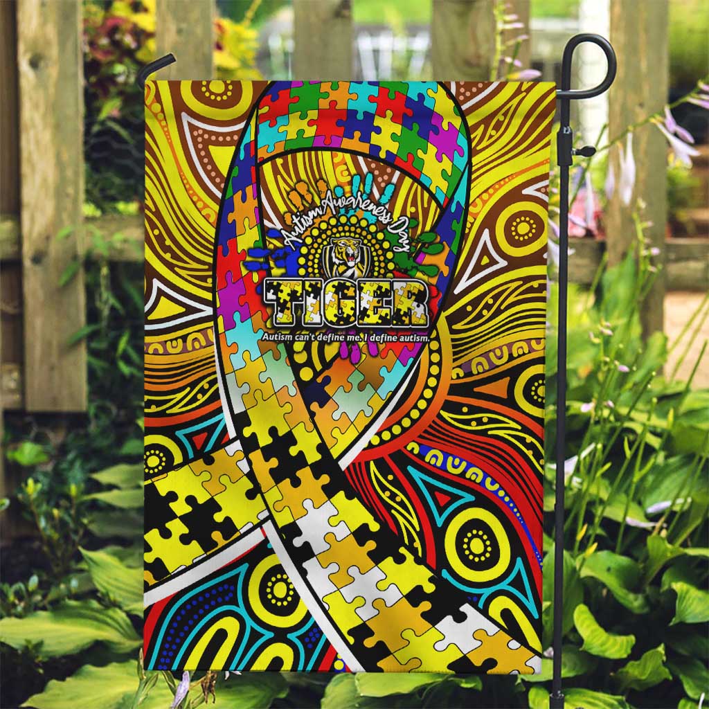 Autism Awareness Australia Richmond Tiger Garden Flag Aboriginal Indigenous Art
